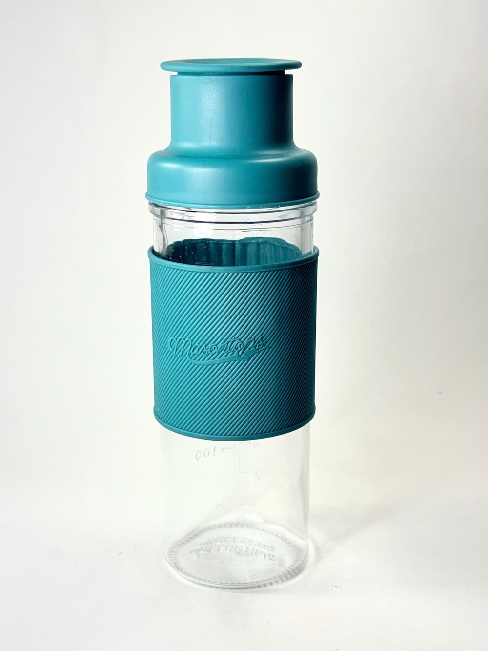 Masontops Cocktail Shaker Glass Mason Jar Drink Shake Silicone